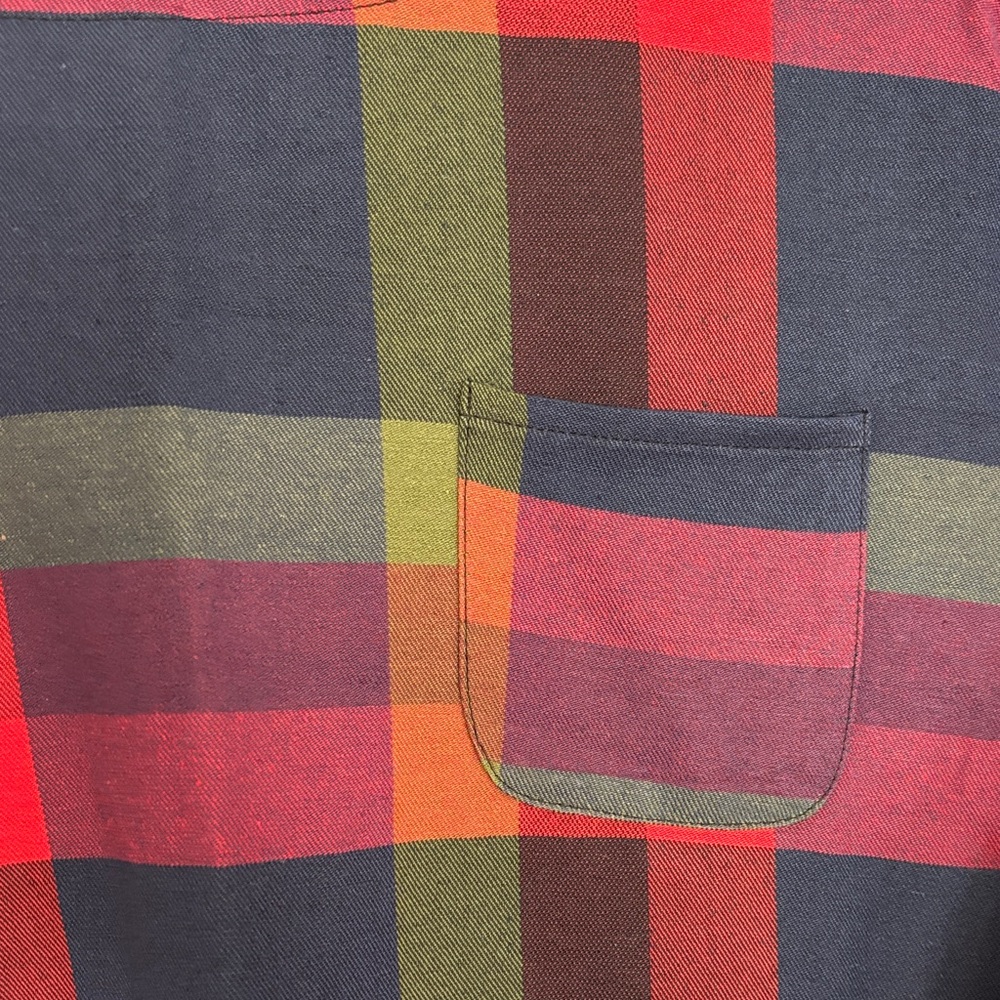 SHEIN Plaid Mini Dress - Red, Green, and Navy 1X - Picture 5 of 5